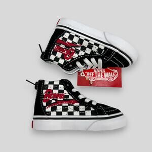 VANS x David BowieSk8-Hi Zip Toddler 'Bowie' Checkered Sneakers 4T NIB